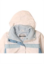 Vintage 90's Windbreaker Hooded Full Zip Up White